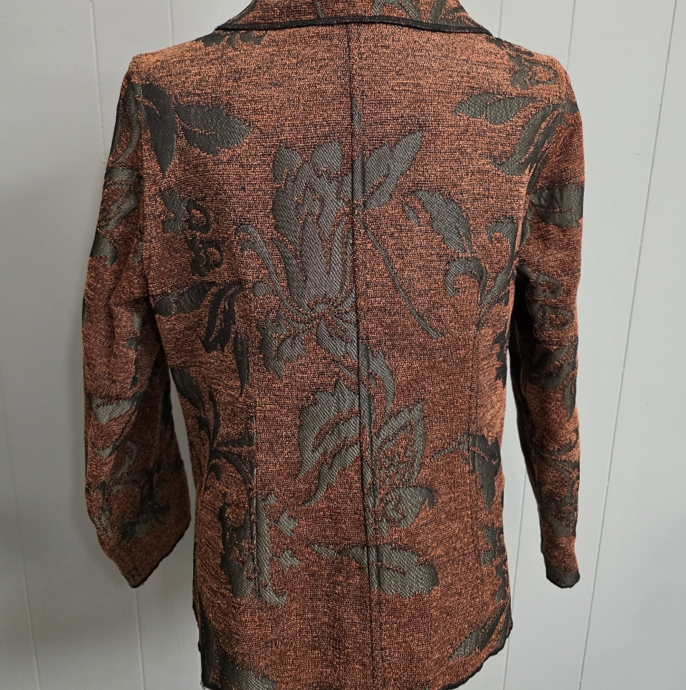 Parsley & Sage Tapestry Reversible Boho Art Blazer Jacket - Picture 8 of 14